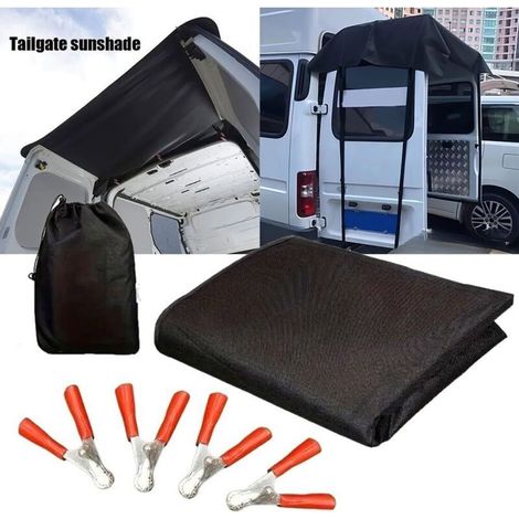 Motorhome rear door awning, waterproof awning for car camping, picnics and barbecues (180 x 115 cm) (1/5)