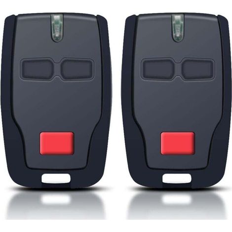Telecommande porte de garage pour BFT Mitto 2 B RCB,433 MHz télécommande 2 canaux pourRolling BFT Mitto 2, Kleio, Ghibli, TRC 2, Kleio, Ghibli, TR(2PCS)