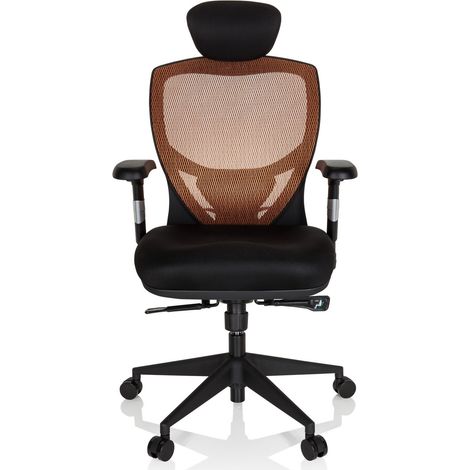 [GEBRAUCHT] B-Ware Hjh Office Bürostuhl Chefsessel Stuhl Venus Base Netzstoff Orange Schwarz
