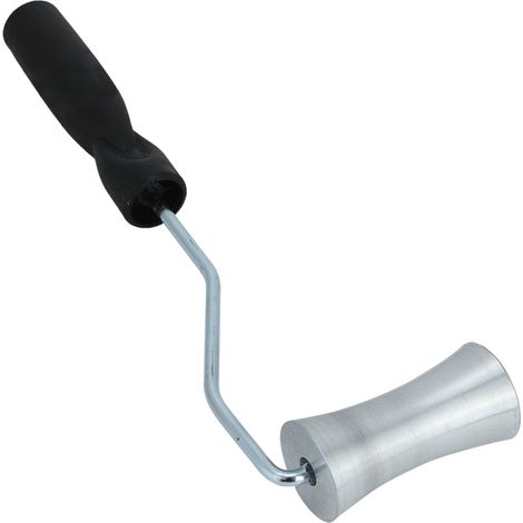Beyamis Outil à main pour rouleau à bulles de stratification en alliage d'aluminium et fibre de verre, diamètre 32 x 75 mm