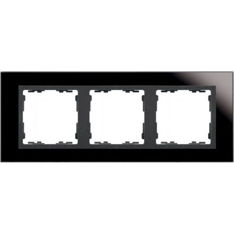 Marco 3 elementos nature cristal negro SIMON 82 NATURE 82837-32