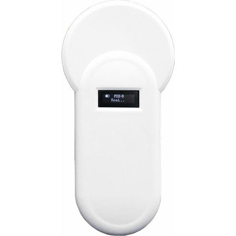 Lector portátil de chips para animales  H01-T de 134,2 kHz. Lector de etiquetas para animales de 134,2 kHz. Lector con pantalla OLED. Formato FDX-B. Compatible con Buzz-Er para la gestión de granjas a