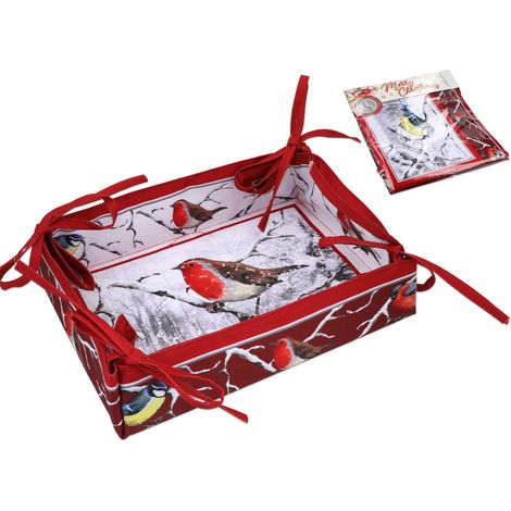 Cesta grande para el pan - Navidad (carmani)