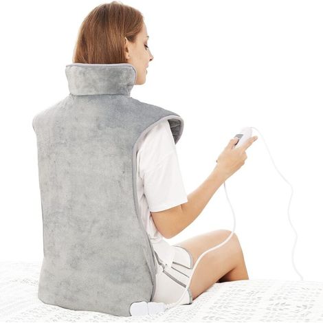 Bardusch – Coussin chauffant électrique 56×94 cm – 6 niveaux de chaleur 40-60°C – Minuterie 120 min – Lavable en machine – Confort doux (1/5)