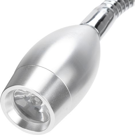 Applique a LED flessibile in lega di alluminio con braccio flessibile a collo d'oca per ufficio (110-240V) - Luce bianca fredda 6000K (1/5)