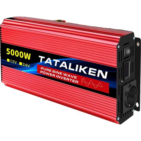 Inverter a onda sinusoidale pura, alta efficienza, design compatto, 12V 5000W 220V (1/2)