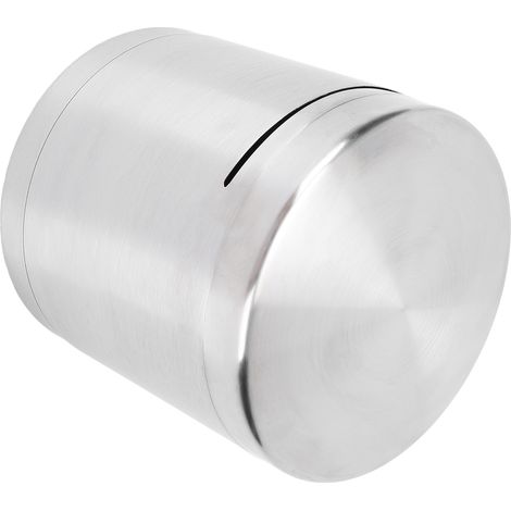 Tirelire en acier inoxydable résistante aux chutes, grande capacité, design simple, pour adultes et enfants (modèle 1). (1/5)