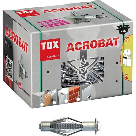 Cheville métal pour support creux Acrobat M5x37 mm petit paquet (1/4)