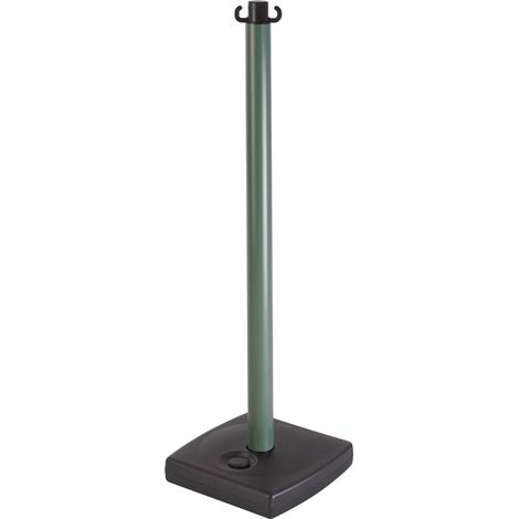 Poteau PVC Bronze sur socle à lester 4kg - 2001120 (1/2)