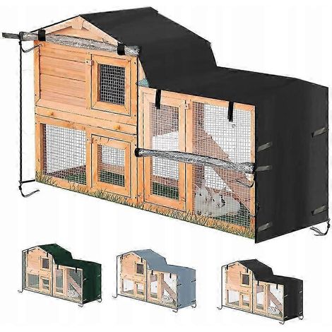 Cage extérieure résistante pour lapins de compagnie, 180 x 52 x 86 cm