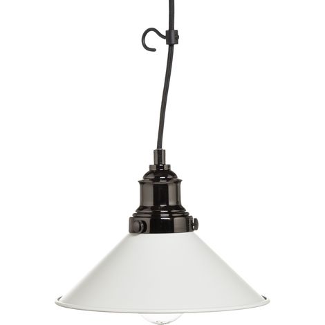 Litecraft Senna Ceiling Pendant Wall Plug in Braided Cable Light - Black, White (1/5)