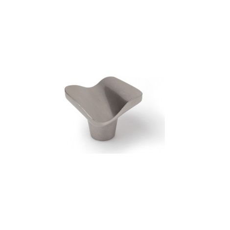 Blíster con 4 pomos metálicos para mueble, con acabado níquel satinado mod.749 32x31mm REI