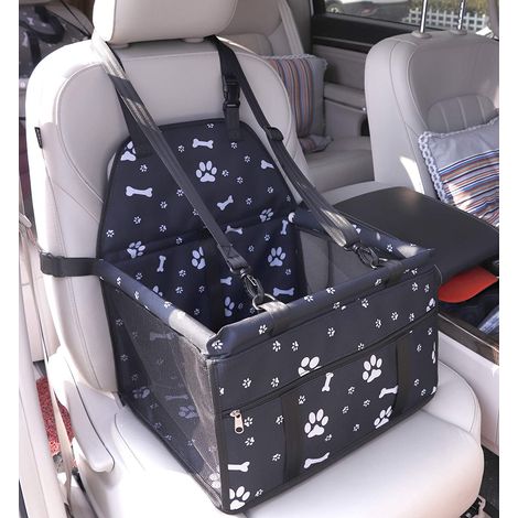 Litzee – Hundeautositz – Transporttasche 40x30x25 cm – Wasserdichtes Oxford-Gewebe – Sicherheitsleine – Vordertasche (1/5)