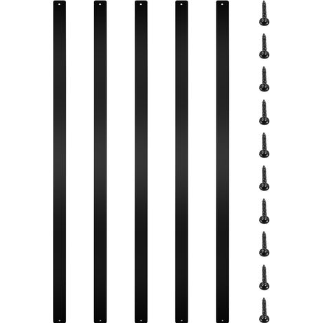 Garde-corps en aluminium 29,5" - Lot de 76 balustres métalliques pour terrasse (1/5)