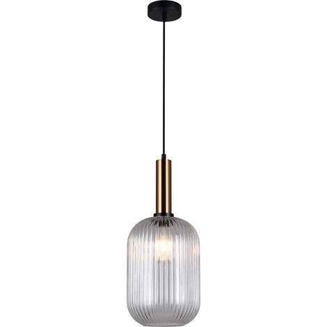 Lampada a sospensione Italux Antiola ottone Ø20 E27 (1/3)
