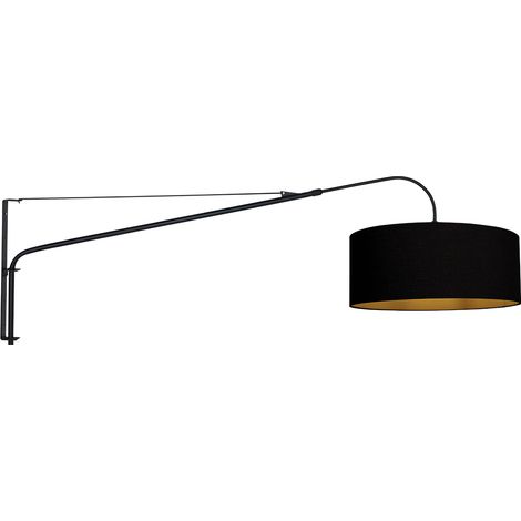 Steinhauer - wandleuchte - Elegant Classy - schwarz - leinen