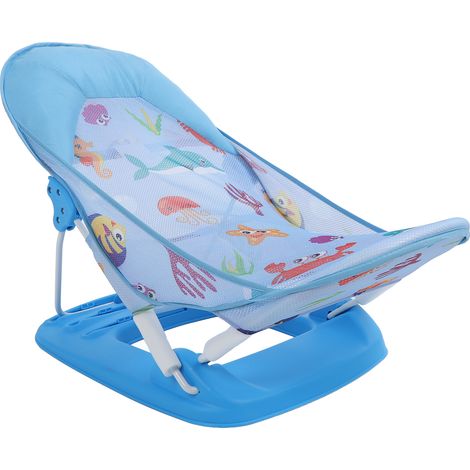 Siège de bain pour bébé pliable et portable, antidérapant, support de bain pour nouveau-né et nourrisson. (1/5)