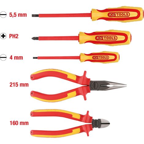 KS Tools ERGOTORQUE VDE Zangen- und Schraubendreher-Satz, 5-tlg Variante 1