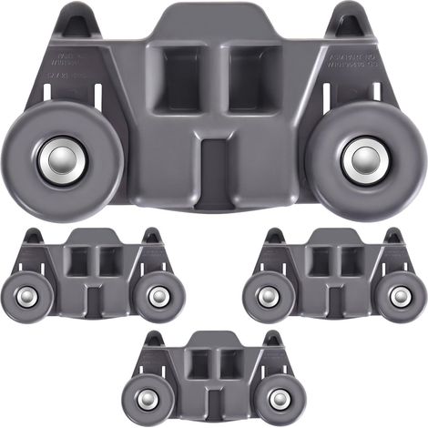 4 Stück, W10195416V W10195416 Geschirrspüler-Unterkorbrollen, kompatibel mit KitchenAid Whirlpool Maytag Geschirrspüler-Korbteilen W10195420 W10579095A, mit nietenverstärkten (1/5)