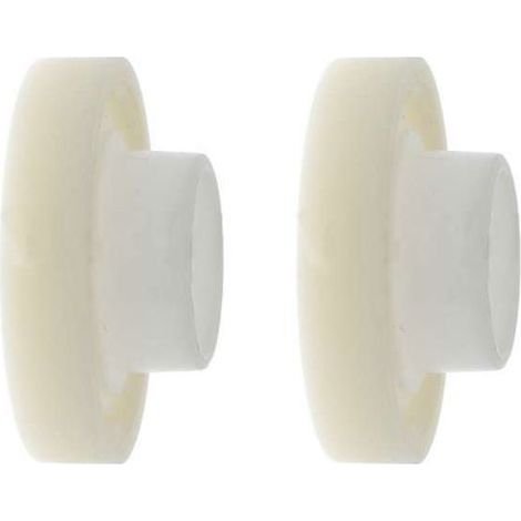 2x Roulement de volet roulant à palier lisse Ø extérieur 28mm Ø intérieur 12mm en PVC blanc Fenêtre Store Ouverture Fermeture Caisson Treuil (1/5)