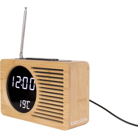 Bambus-Radiowecker Retro (1/5)