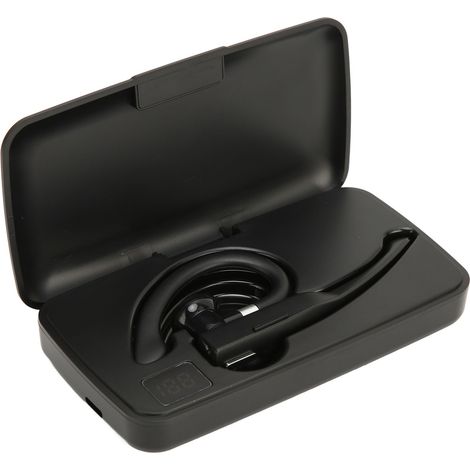 Kabelloses Bluetooth-Headset mit Freisprechfunktion, integriertem Mikrofon, einem einzelnen Ohrhörer und Ladecase für Autofahren und geschäftliche Zwecke (1/5)