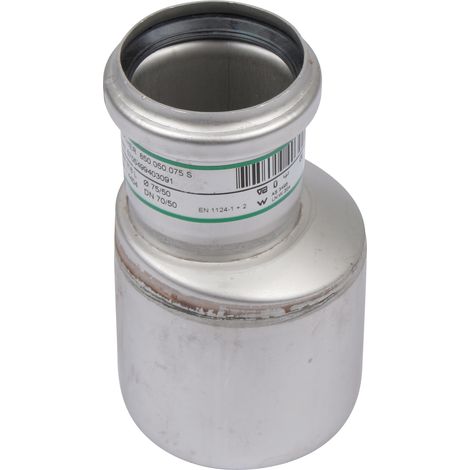 BLÜCHER EuroPipe Übergangsstk.exz. 1.4301, 50 x 75 mm