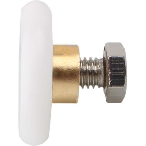 Lot de 8 roulettes de porte de douche en acier inoxydable Diamètre 20 mm (1/4)