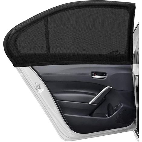 Lot de 4 pare-soleil de vitre de voiture – Protection UV – Élastiques – Respirants – Bébés, famille, animaux – SUV (1/5)