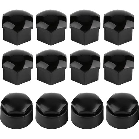 20pcs 17mm Black Gloss Wheel Nut Covers (1/5)