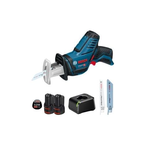 Scie sabre sans fil GSA 12V-14 Bosch / 2x batterie 3,0 Ah + chargeur