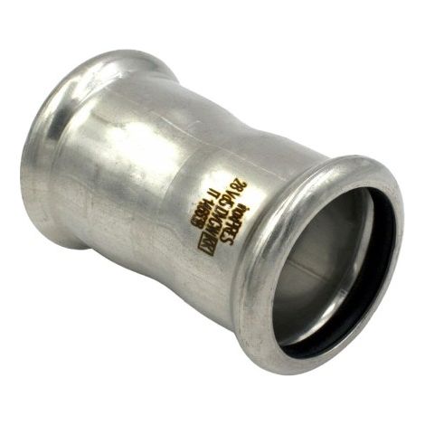 MANICOTTO A PRESSARE INTERMEDIO IN ACCIAIO INOX SERIE INOXPRESS UNIKO - ø18 - RMR
