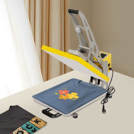 YISSALE - Werkzeug - Heiße Bügelpresse, 2000 W, 40 x 50 cm, Magnetisch halbautomatisch, für Kleidung, Heimwerker, multifunktional, Touch-LCD (1/5)