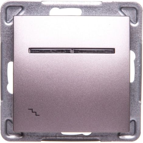 Impresja Treppenschalter mit Beleuchtung, Titan ŁP-3YS/m/23