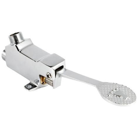SABIR Valve à pédale sur support de sol, filetage G1/2, pour robinet d'eau d'hôpital, de laboratoire et d'usine (1/5)