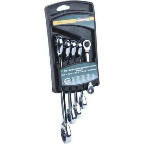 bruder-mannesmann M19828 Llave ajustable cromada 5 piezas