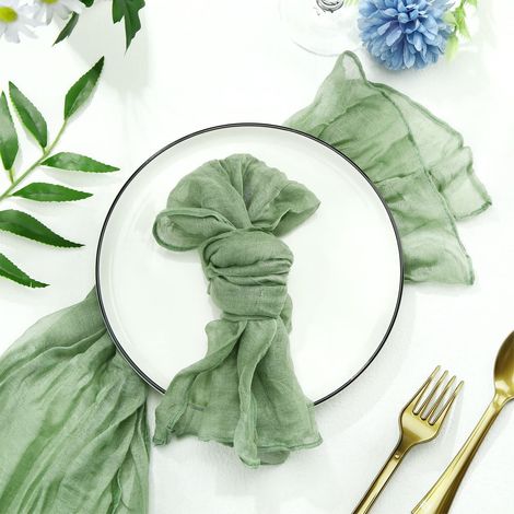Serviette Froissée - 51x51 cm - Polyester 100 % - Décoration de Table pour Mariage Fête Maison - 1 Pièce (1/5)