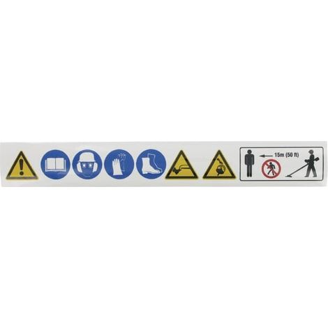 Aufkleber Motorsense UNIVERSAL WB000010