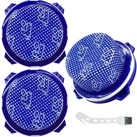 3er-Pack waschbare Filter für Staubsauger der Modelle Jet 70, 70+, 75, 75+, 90, 60 und VS9000RL