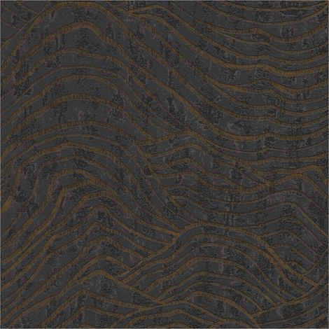 Graphic wallpaper wall Profhome 395073 non-woven wallpaper textured with abstract pattern and metallic highlights black silver 5.33 m2 (1/5)