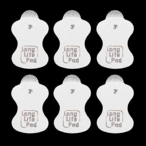12 pièces/6 paires de coussinets de rechange compatibles avec les masseurs Omron Elepuls Long Life.-AquaForge (1/4)