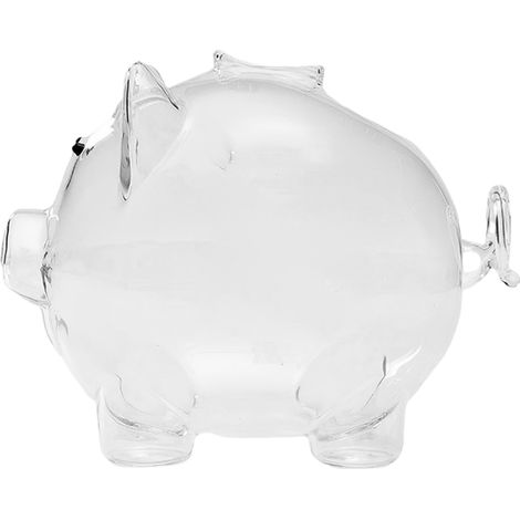 Tirelire cochon coréenne en verre borosilicate de haute qualité, motif cochon mignon, cadeau pour enfants et décoration intérieure. (1/5)