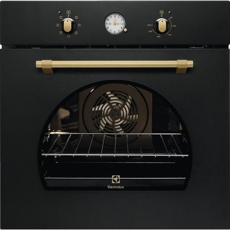 Electrolux FR65G Four électrique multifonction encastrable Capacité 72 litres Classe énergétique A 7 programmes Pizza Aqua Nettoyage 60 cm Noir (1/2)