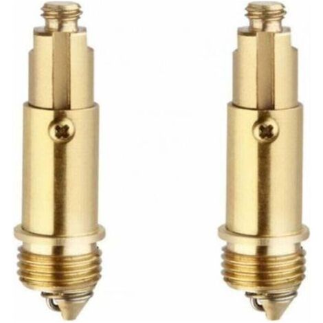 Boulon de remplacementNoyau de vidangeRessort de vidange à rebondPièce de rechange, XU,pour bouchon de lavabo facileConvient à la plupart des bouchons de baignoire et d'évier - (1/4)