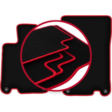 CARLUX-RED Autofußmatten für: Mercedes SL R230 Roadster (2001-2011) (1/5)