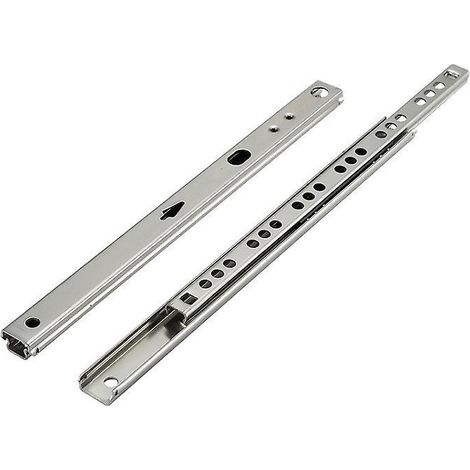 lot De 1 Paires (2 Pices) Coulisses/glissires Billes Extrait Partie 17mm X 214mm Pour Tiroir (1/5)
