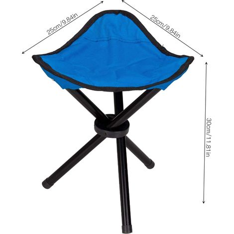 Tabouret télescopique arc-en-ciel JeiibrZui avec LED - Réglable de 6 cm à 45 cm - Portable - Idéal pour le camping, la pêche et le jardin. (1/5)