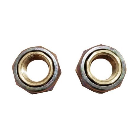 Coppia bocchettoni per pompe ø1" per tubo ø1/2" in ottone PN10 DN15 2955346