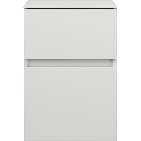 burgbad Lin20 Armoire basse, 2 tiroirs, 400x487x580mm,