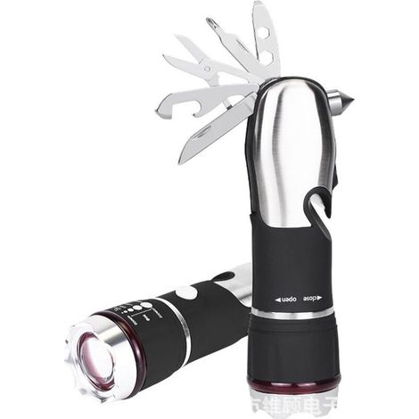 1 pièce Marteaux de Secours Vitrin de la voiture casjeur de vitre voiture sécurité sécurité barre de ceinture de ceinture de sécurité de la durée de vie sauvage couteau de coupe de la vie Outils d’éva (1/4)